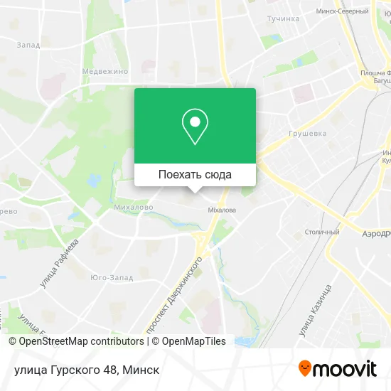 Карта улица Гурского 48
