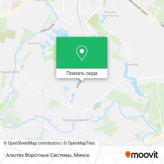 Карта Алютех Воротные Системы