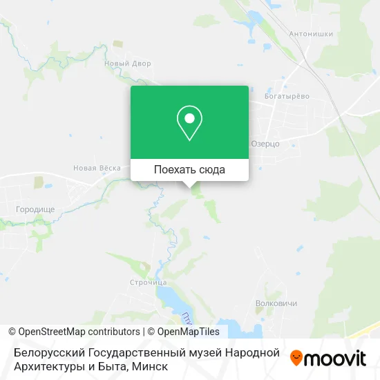 Карта Белорусский Государственный музей Народной Архитектуры и Быта