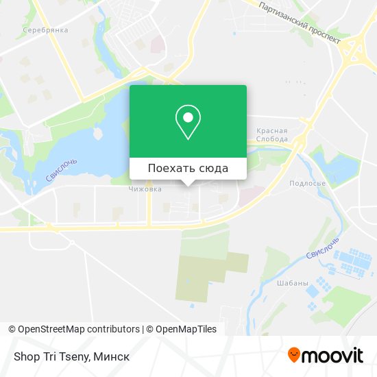 Карта Shop Tri Tseny