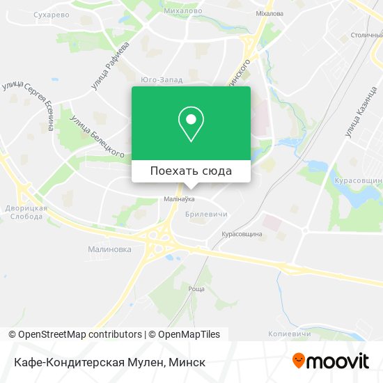 Карта Кафе-Кондитерская Мулен