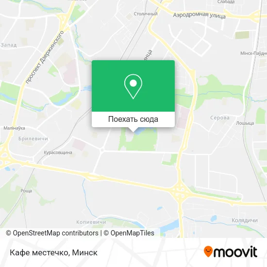Карта Кафе местечко