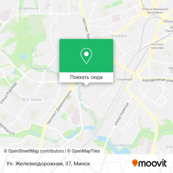 Карта Ул. Железнодорожная, 37