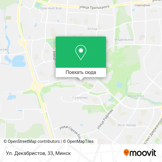 Карта Ул. Декабристов, 33