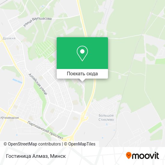 Карта Гостиница Алмаз