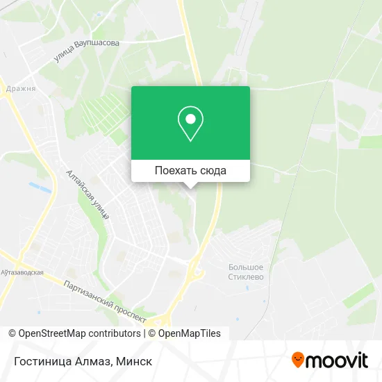 Карта Гостиница Алмаз