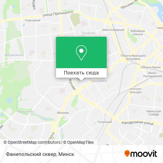 Карта Фанипольский сквер