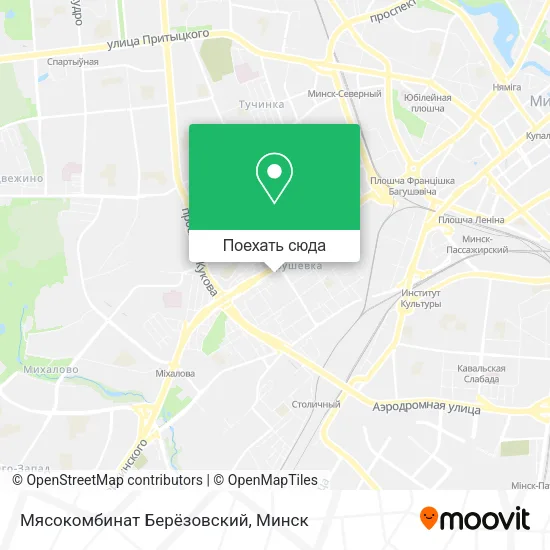 Карта Мясокомбинат Берёзовский