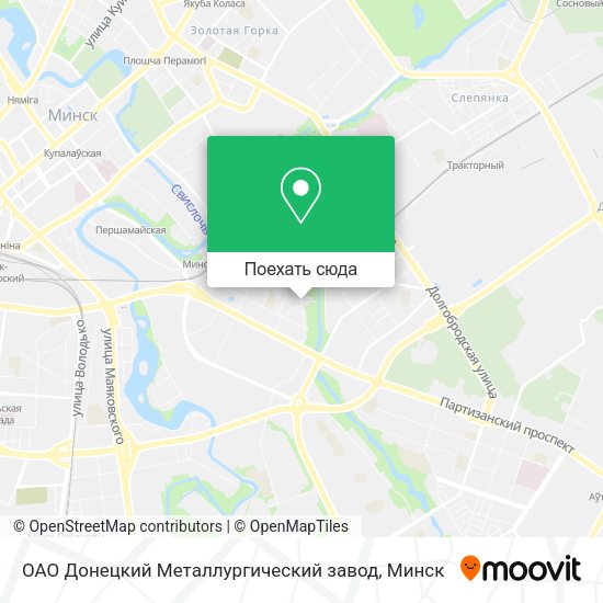 Карта ОАО Донецкий Металлургический завод