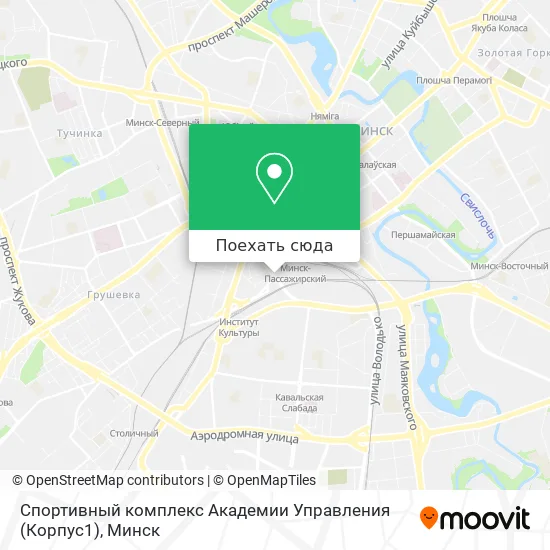 Карта Спортивный комплекс Академии Управления (Корпус1)