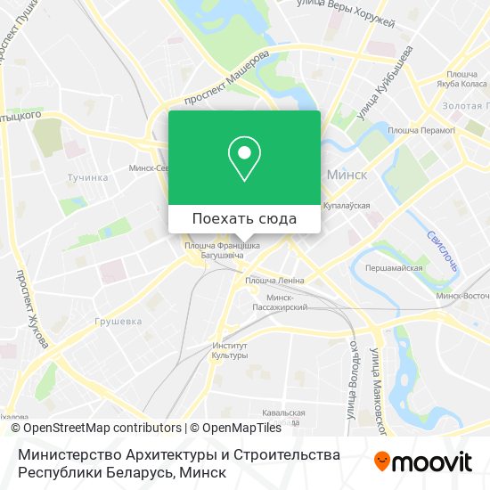 Карта Министерство Архитектуры и Строительства Республики Беларусь