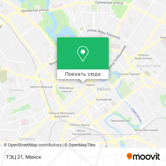 Карта ТЭЦ 21