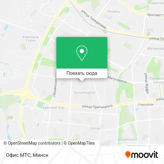 Карта Офис МТС