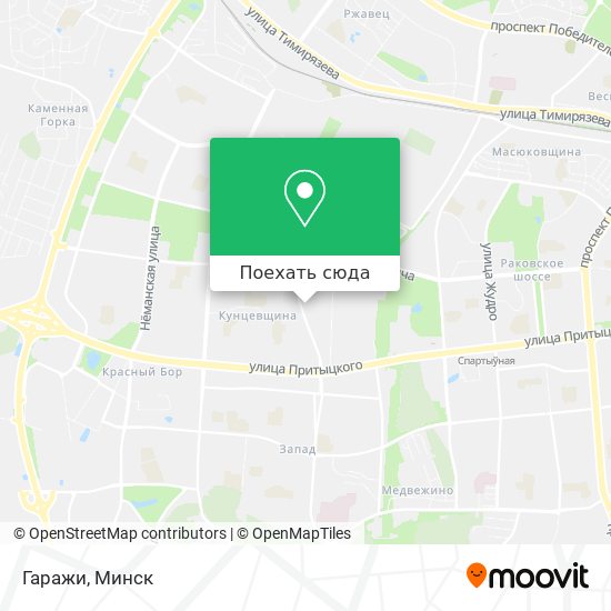 Карта Гаражи