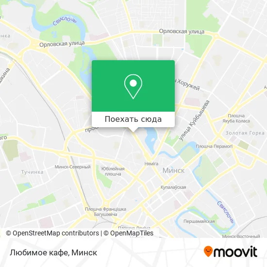 Карта Любимое кафе