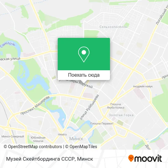 Карта Музей Скейтбординга СССР