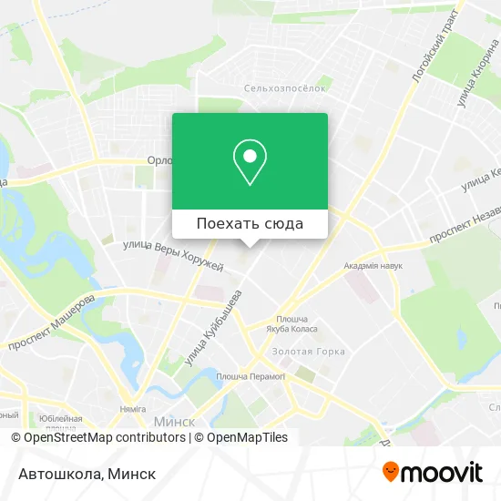 Карта Автошкола