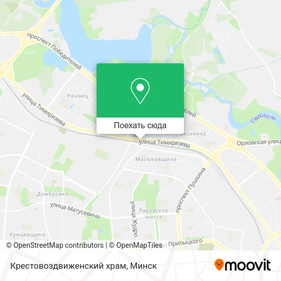 Карта Крестовоздвиженский храм