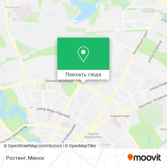 Карта Ростинг