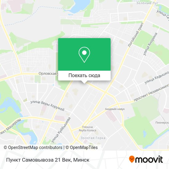 Карта Пункт Самовывоза 21 Век