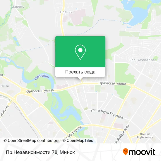 Карта Пр.Независимости 78