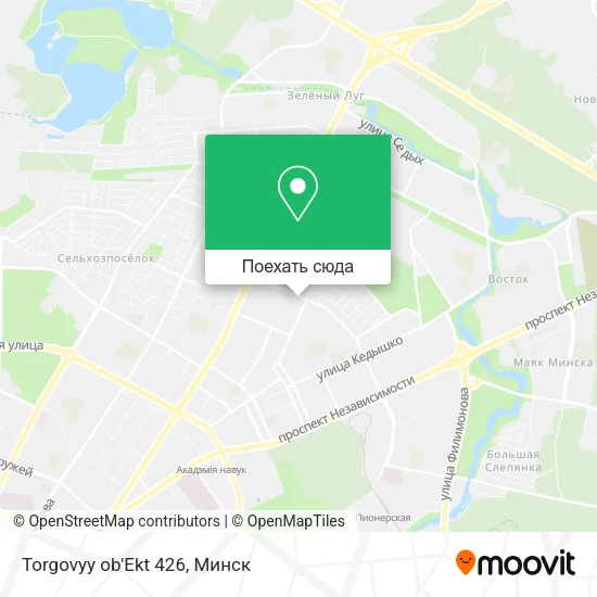 Карта Torgovyy ob'Ekt 426