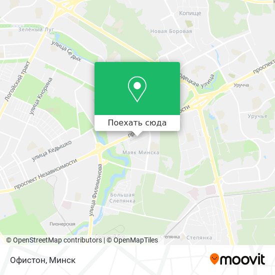Карта Офистон