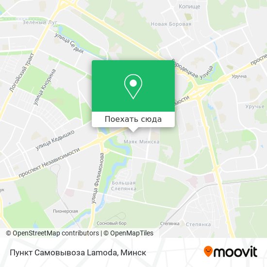 Карта Пункт Самовывоза Lamoda
