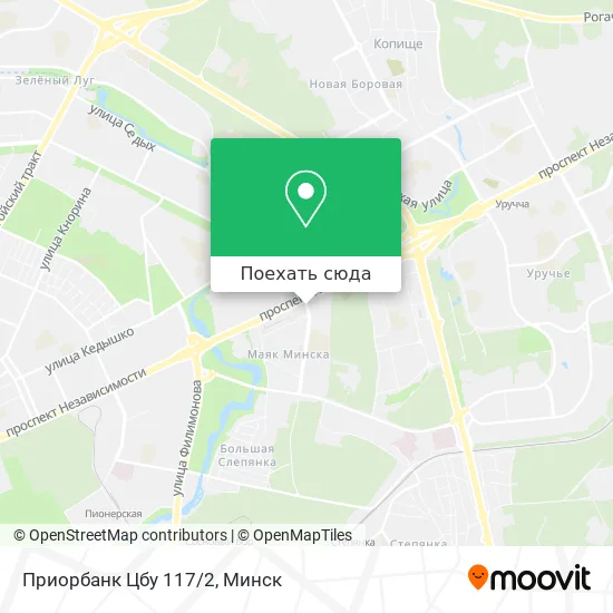 Карта Приорбанк Цбу 117/2