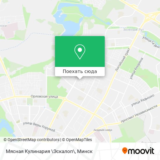 Карта Мясная Кулинария \Эскалоп\