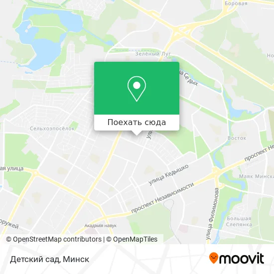 Карта Детский сад