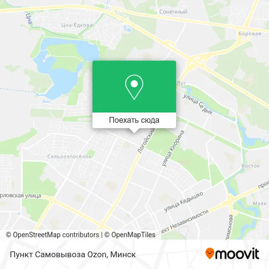 Карта Пункт Самовывоза Ozon