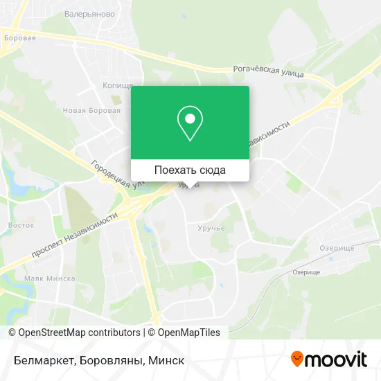 Карта Белмаркет, Боровляны