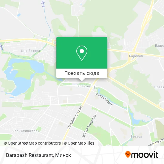 Карта Barabash Restaurant