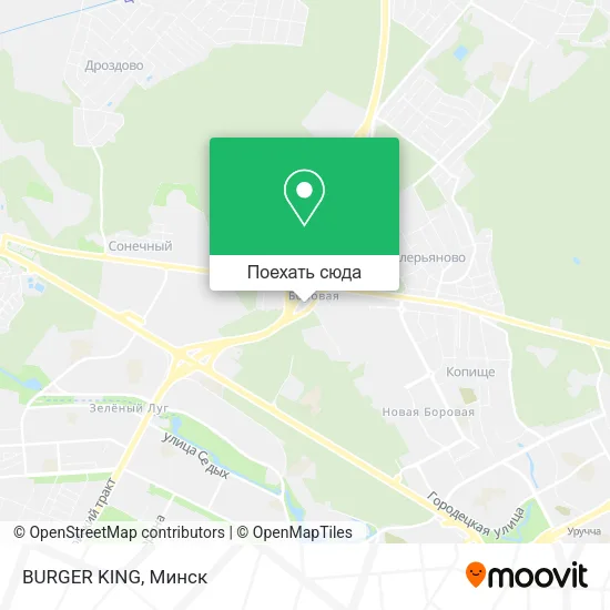 Карта BURGER KING