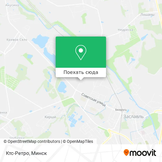 Карта Ктс-Ретро