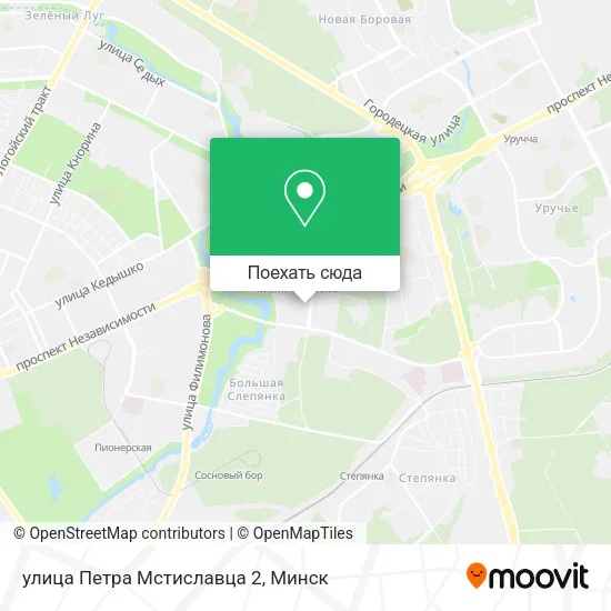 Карта улица Петра Мстиславца 2