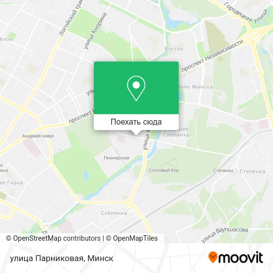 Карта улица Парниковая