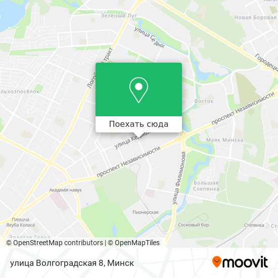 Карта улица Волгоградская 8