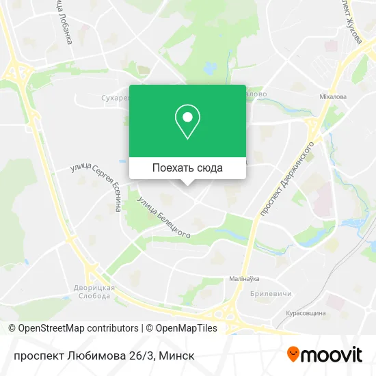 Карта проспект Любимова 26/3