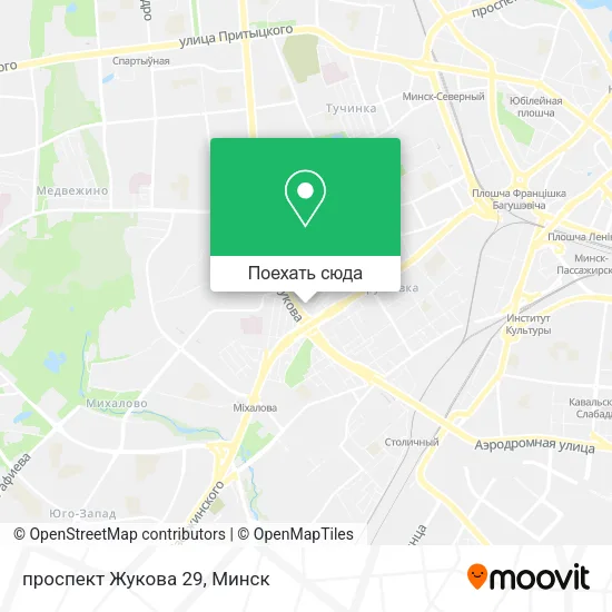 Карта проспект Жукова 29