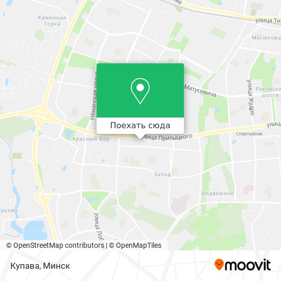 Карта Купава