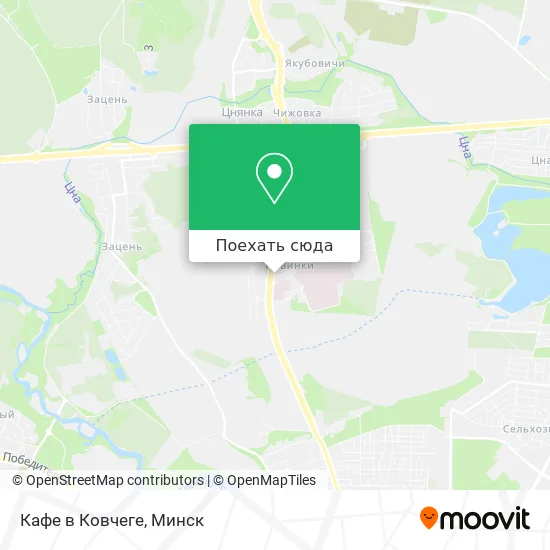 Карта Кафе в Ковчеге