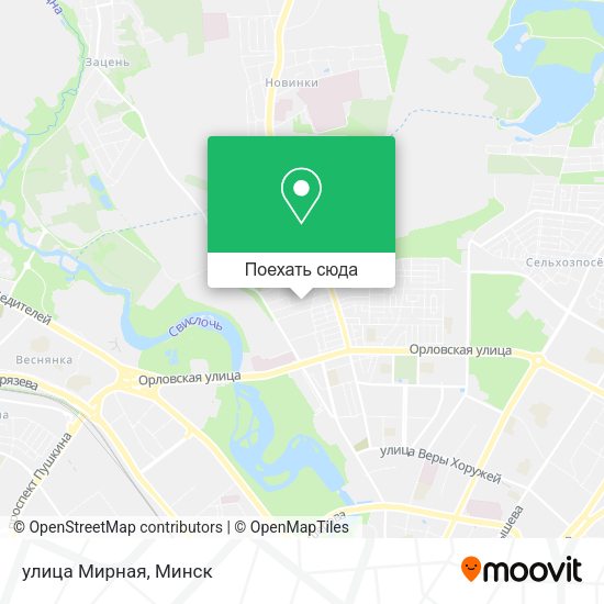 Карта улица Мирная
