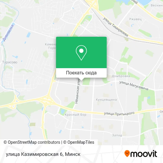 Карта улица Казимировская 6