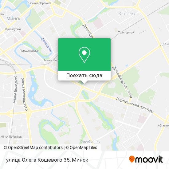 Карта улица Олега Кошевого 35