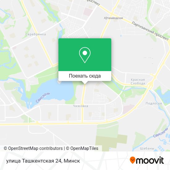 Карта улица Ташкентская 24