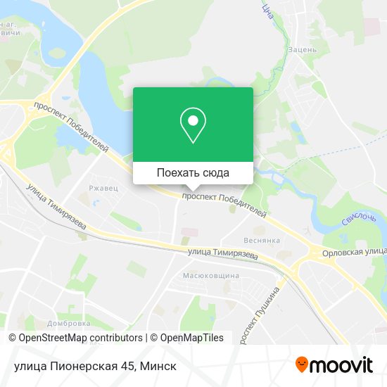 Карта улица Пионерская 45
