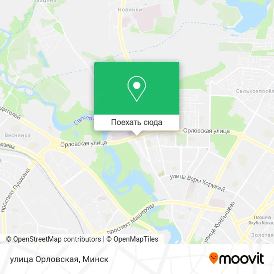 Карта улица Орловская