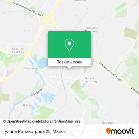Карта улица Ротмистрова 28